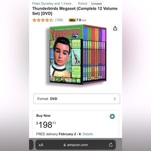 Thunderbirds Megaset (Complete 12 Volume Set) [DVD] Sealed